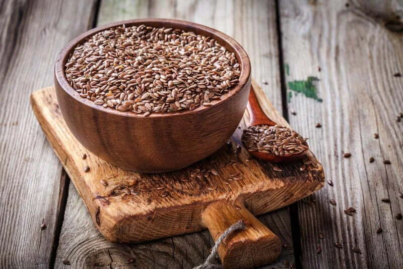 Rosted  flax  seeds